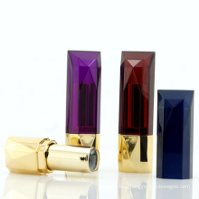 luxury in stock ready to ship purple empty plastic lipstick tube black makeup packing blue lipstick packaging